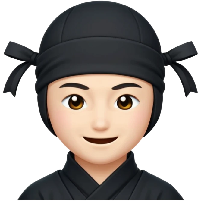 Ninja who is falling in love emoji