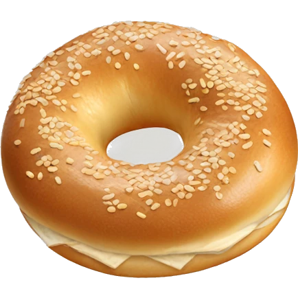 Sesame bagel  emoji
