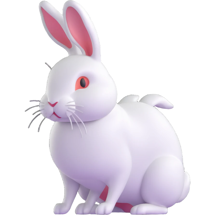 white rabbit emoji