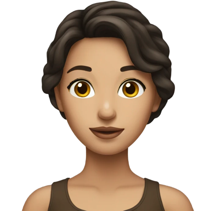 beautiful brunette girl emoji
