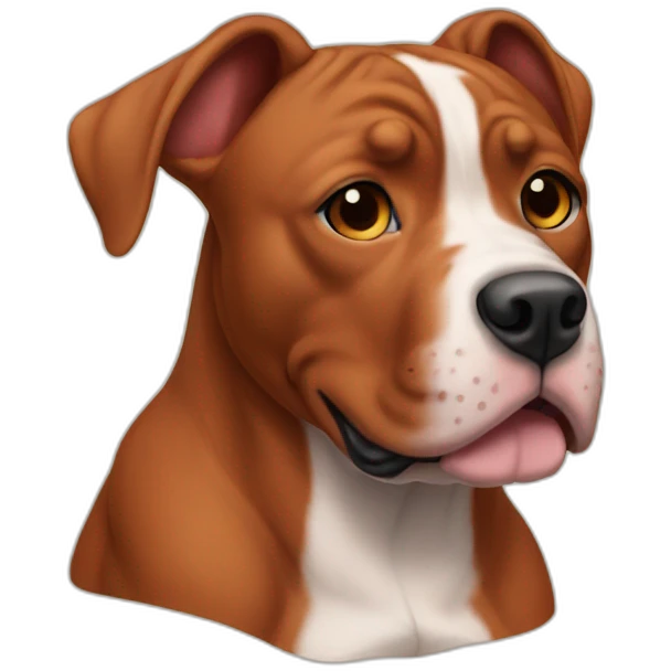 Clifford the big red pit bull emoji