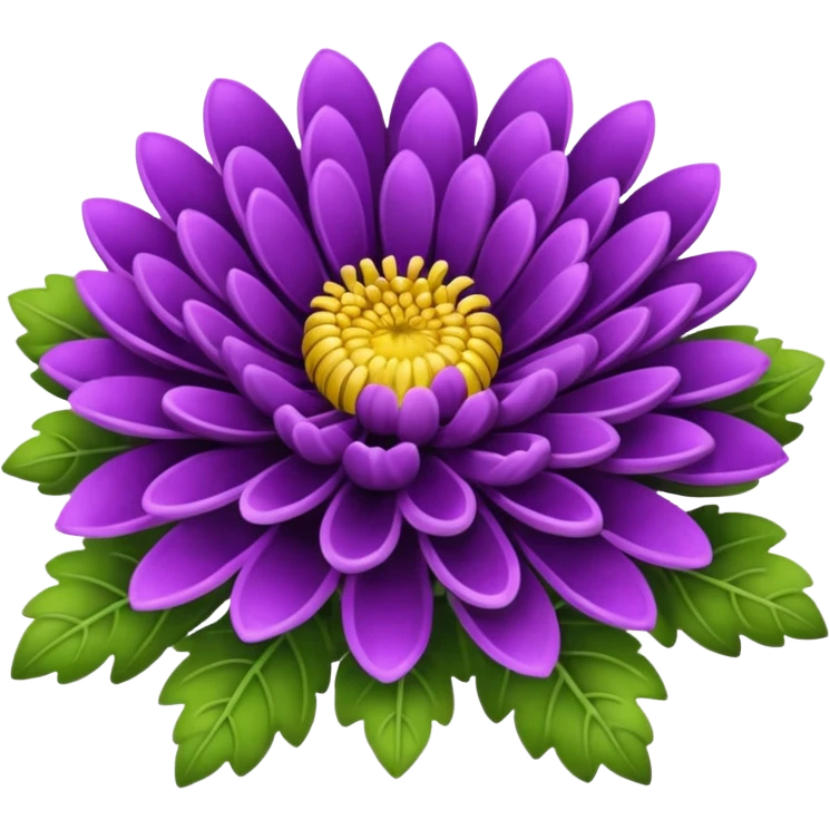 A purple chrysanthemum  emoji