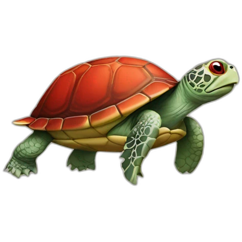 turtle crossed in red emoji