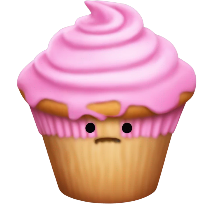 pink vanilla muffin emoji