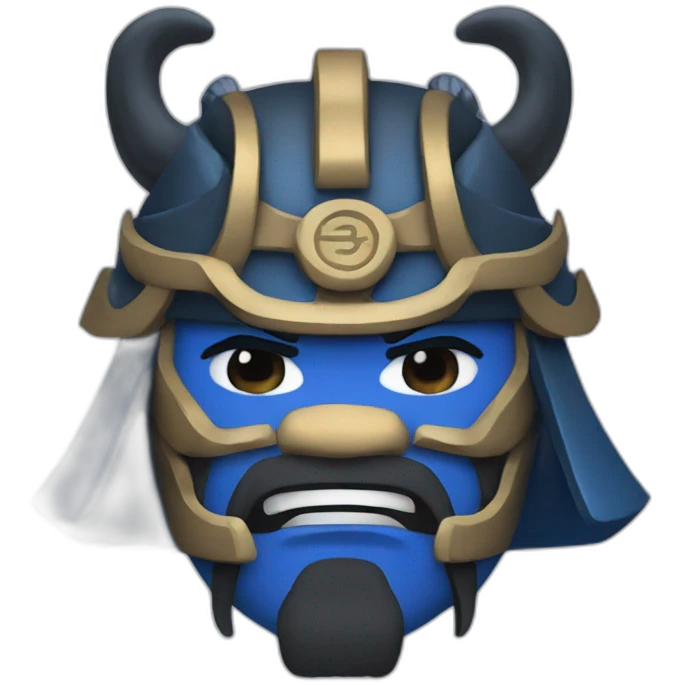 oni samurai blue emoji