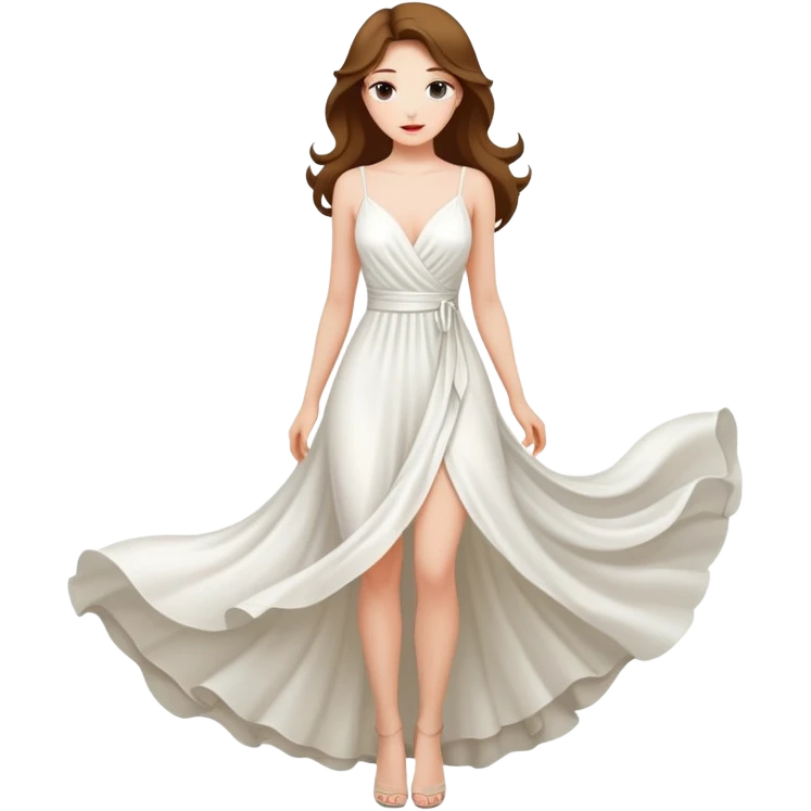 White sexy dress emoji