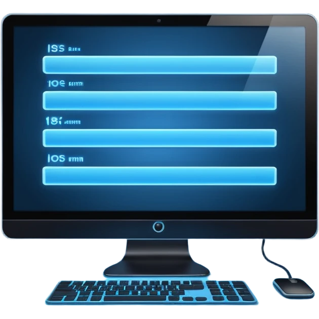 computer screen with a timeline bar emoji