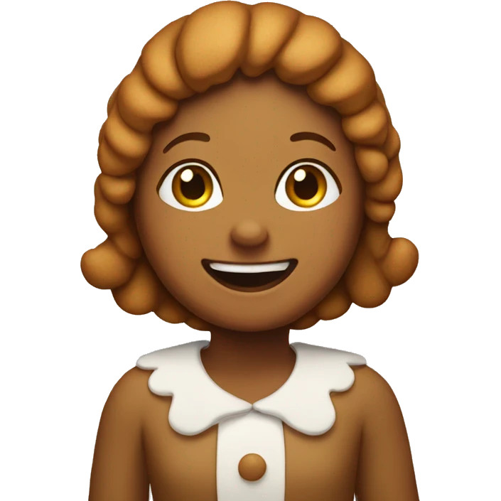 Gingerbread girl emoji