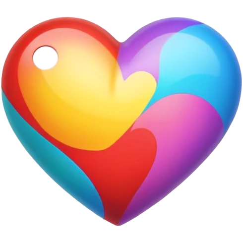 Cœur multicolore  emoji