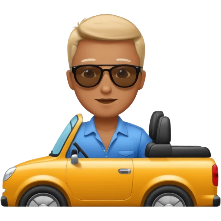 man on vehicle emoji