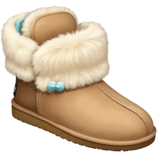 Beige UGG slippers  emoji