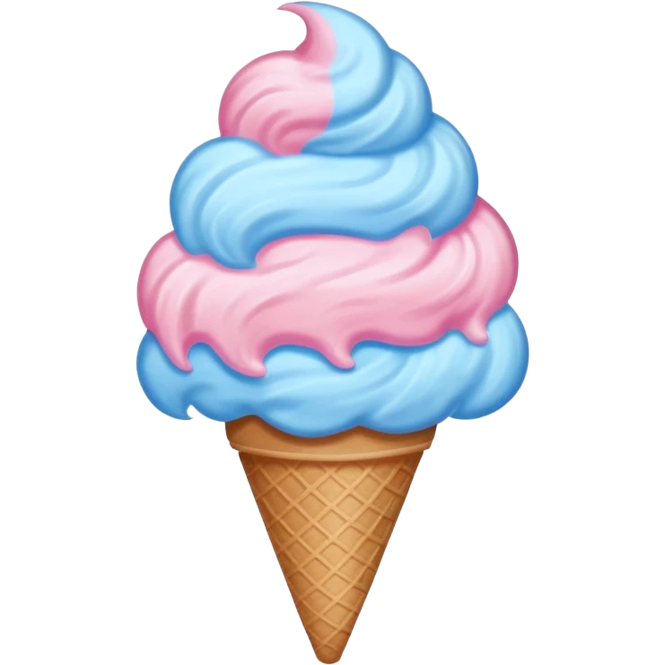ice creams cotton candy emoji