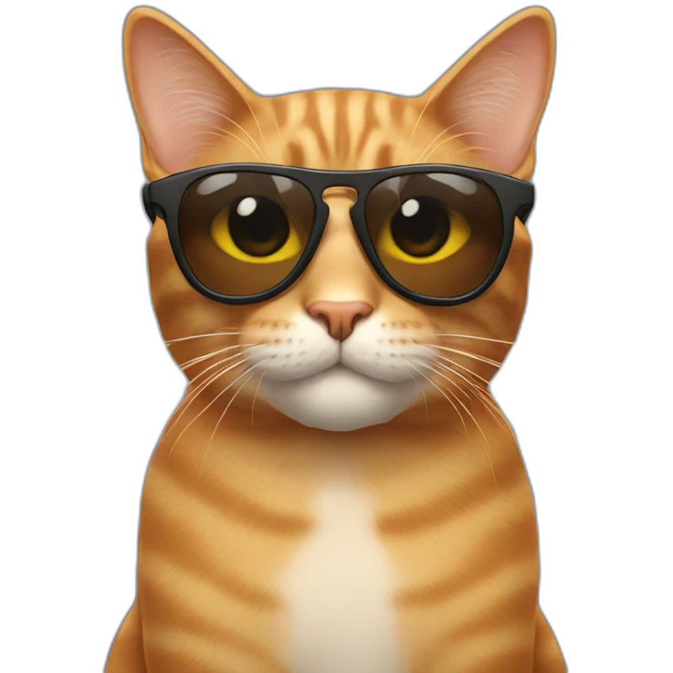 Cat with sunglasses emoji