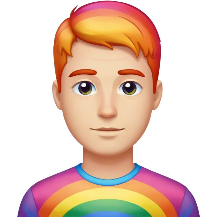 rainbow shirt man
 polish emoji