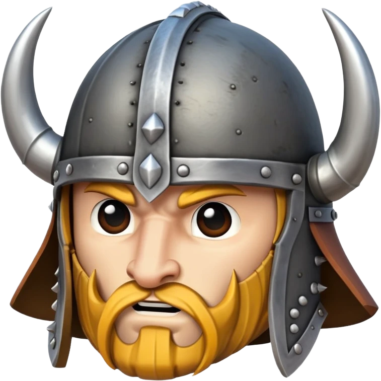 only Viking helmet with horns emoji