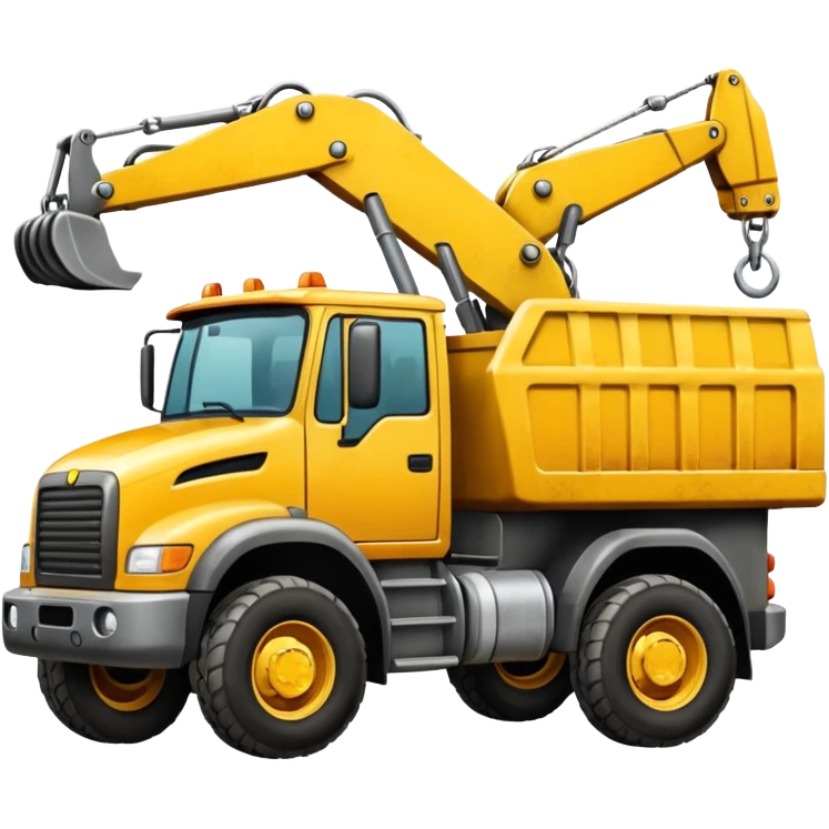 yellow construction truck emoji