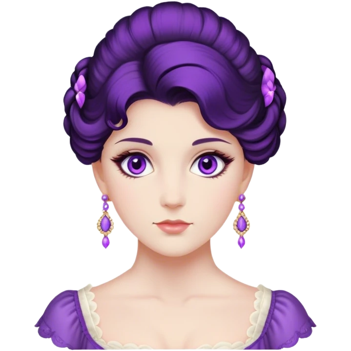 violet bridgerton from bridgerton serie emoji