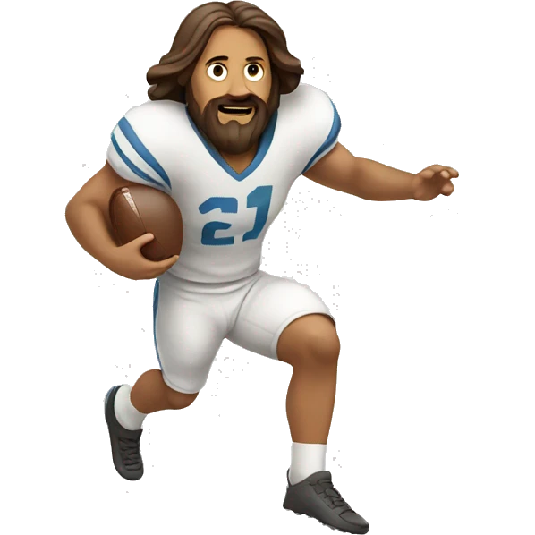 jesus playing football emoji