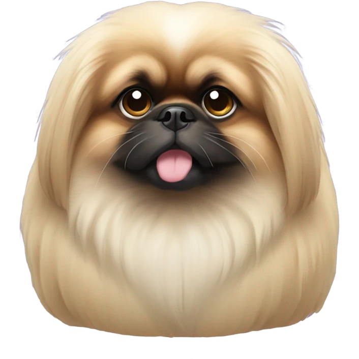 Pekineese dog missing one eye emoji