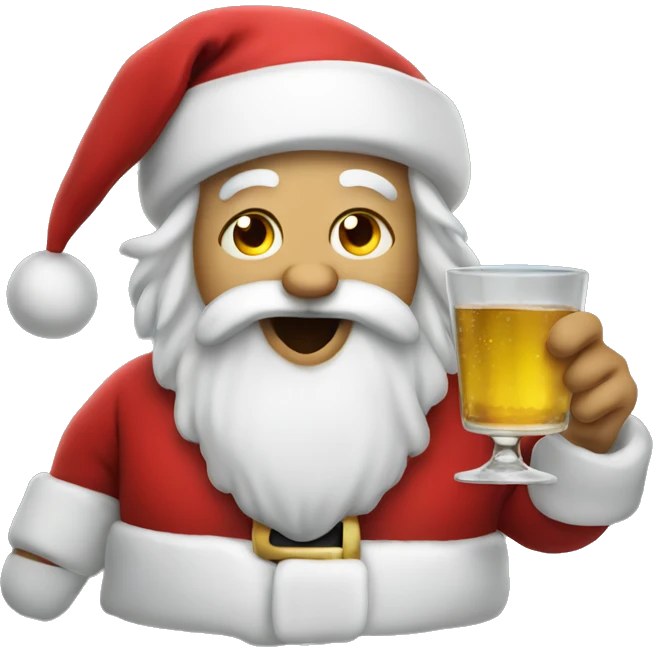Drunk Santa emoji