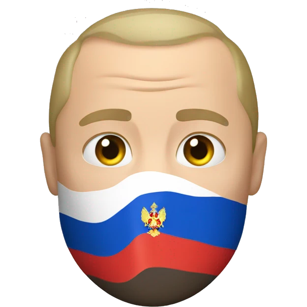 putin with russian flag  emoji