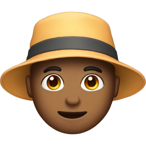 Bucket hat emoji