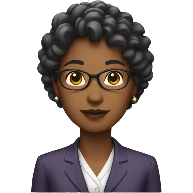 profesora pelo negro emoji