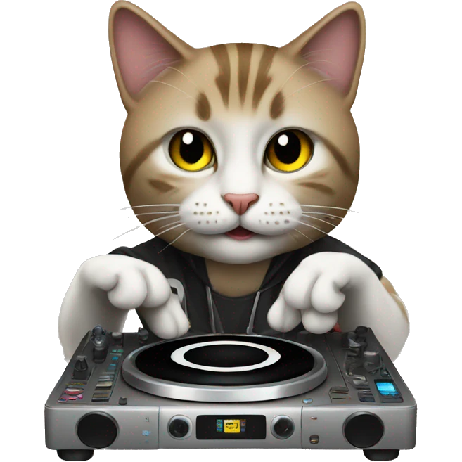 Dj cat  emoji
