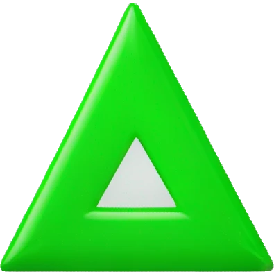 upside down green triangle emoji