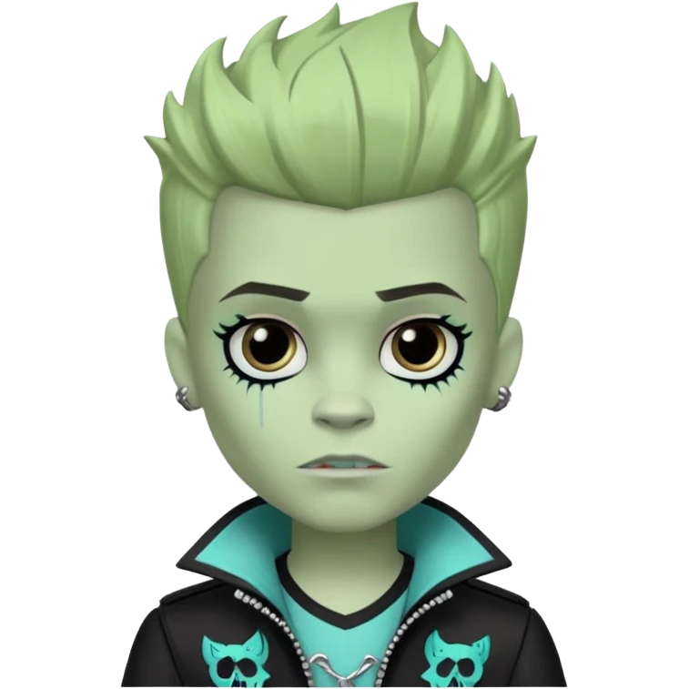 Frankie stein monster high doll boy with face scruffle emoji