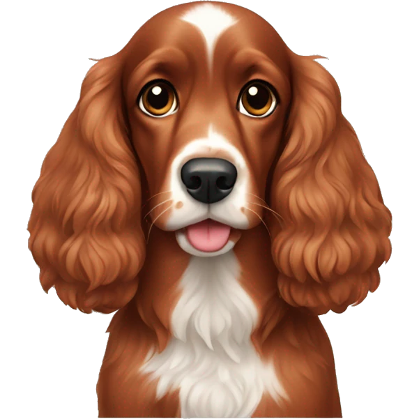 red cocker spaniel emoji