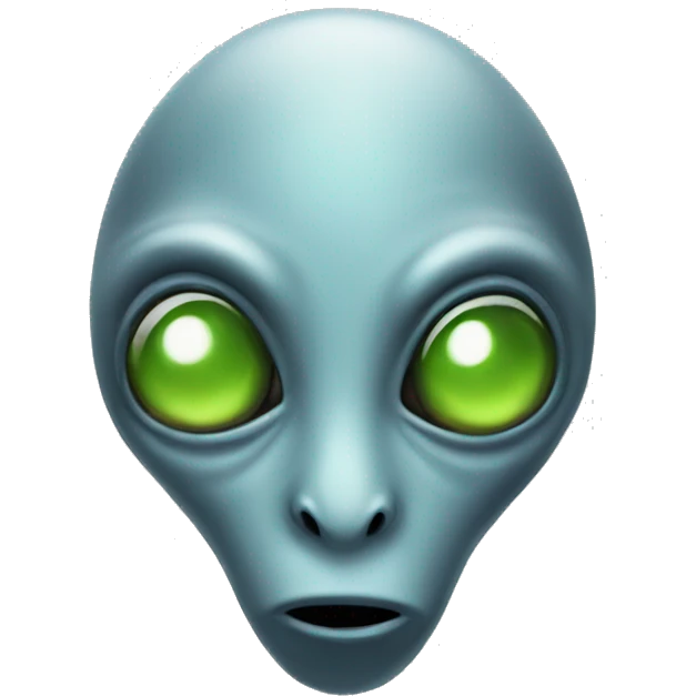 big nose alien emoji