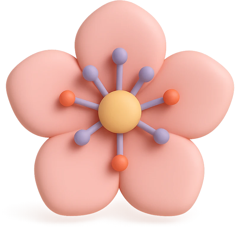 sakura cherry blossom flower, remove background emoji
