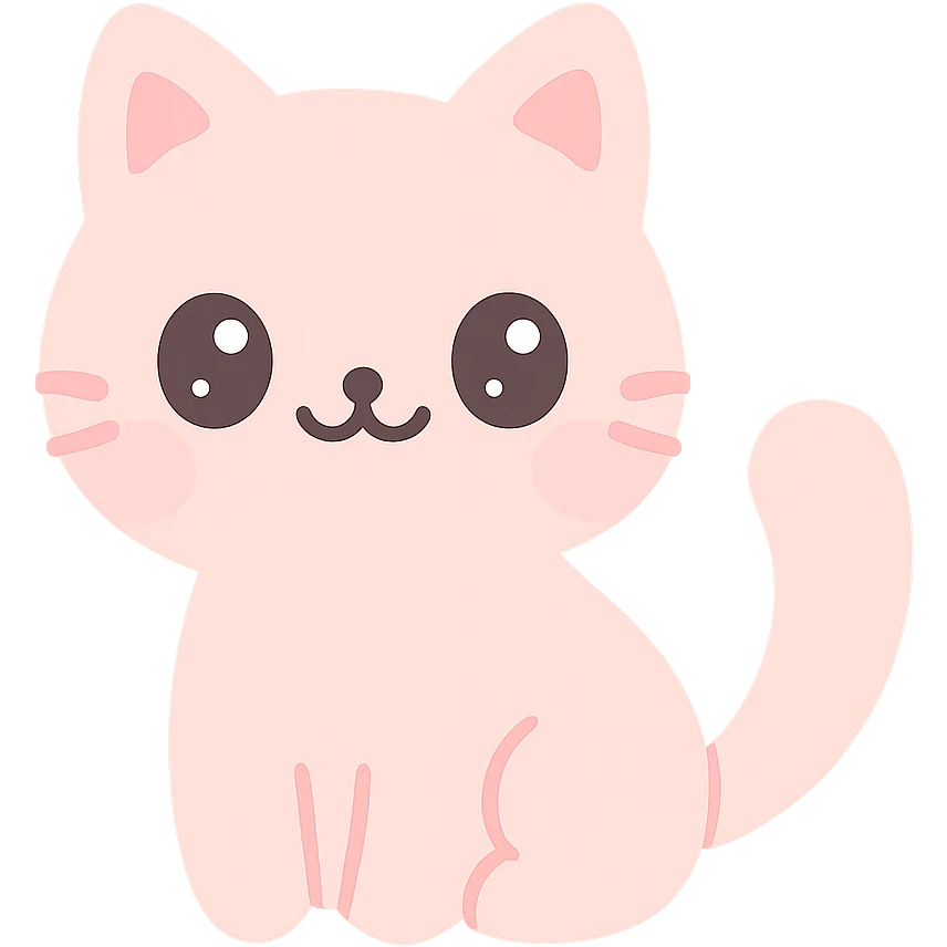 pink cat emoji