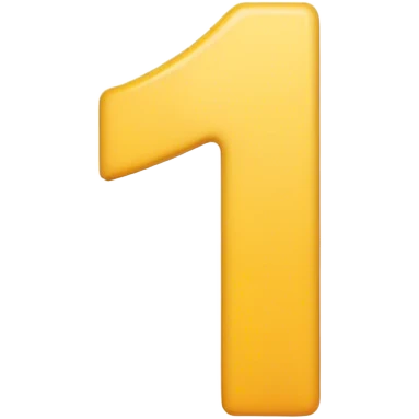 simple emoji of the number "1" emoji