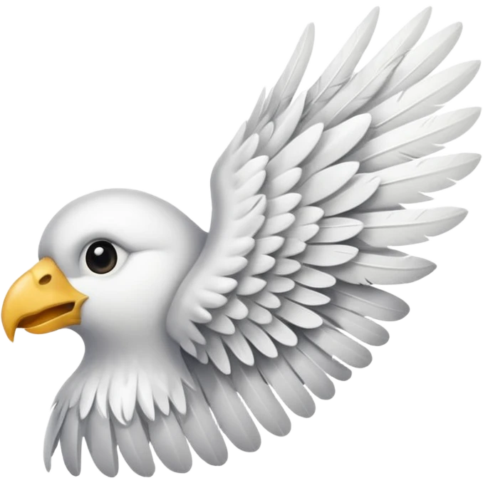 Only single Wings of right side emoji