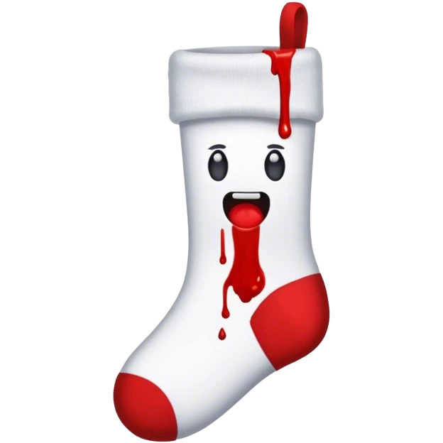 bloody sock emoji