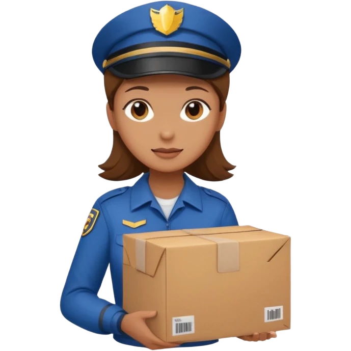 woman courier emoji