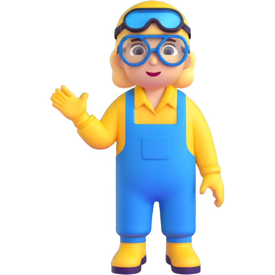 minion from despicable me, yellow character with blue overalls and goggles emoji