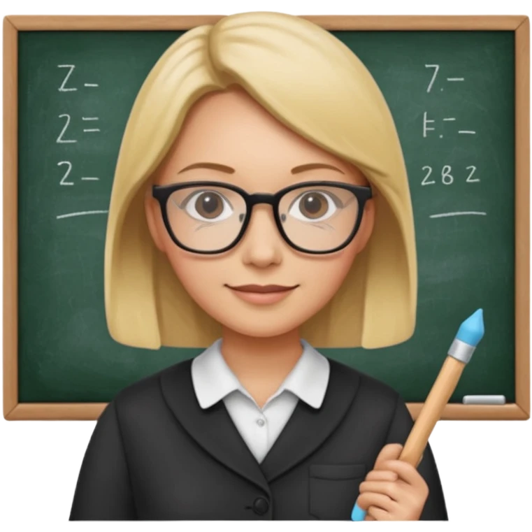 teacher at chalkboard emoji