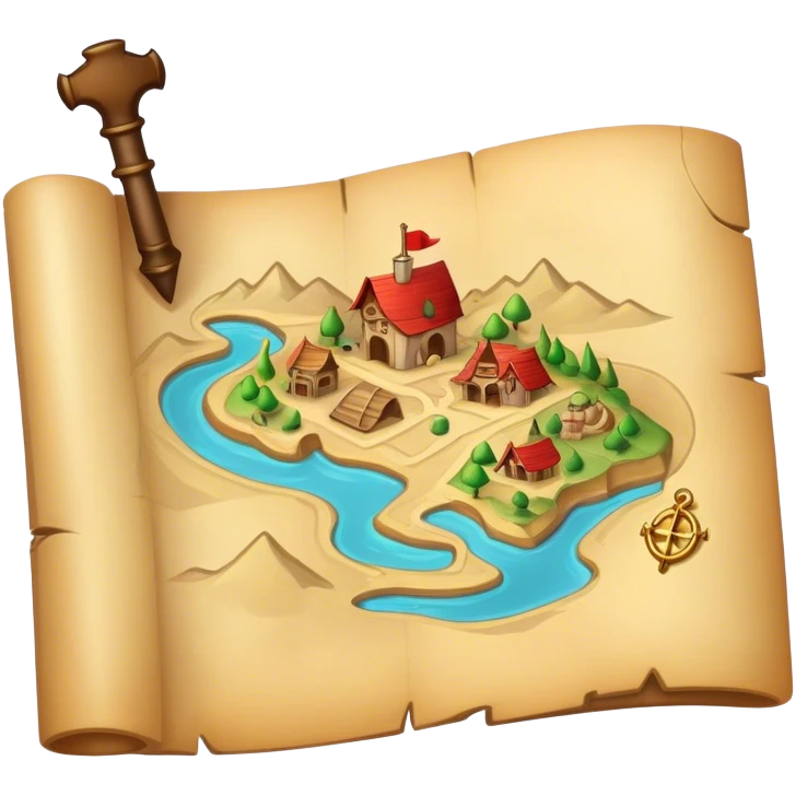 treasure map  emoji