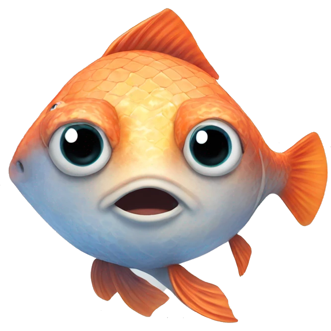 a fish with bra  emoji