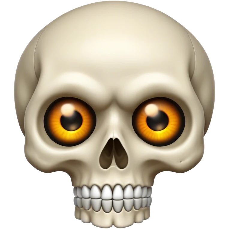 Skull with blinking eyes emoji