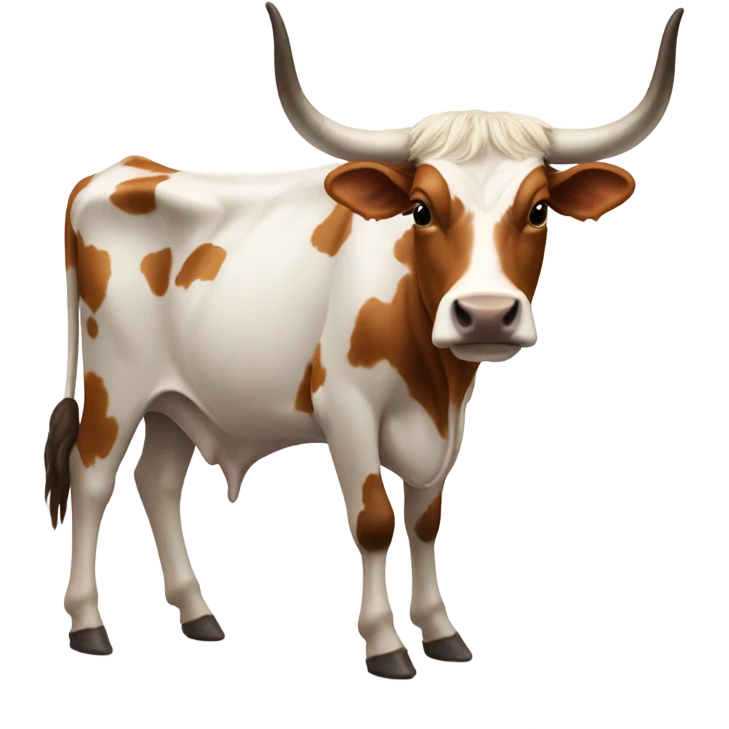 Longhorn with horns cut off emoji