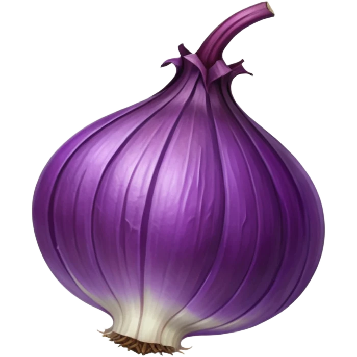 dried purple onion emoji