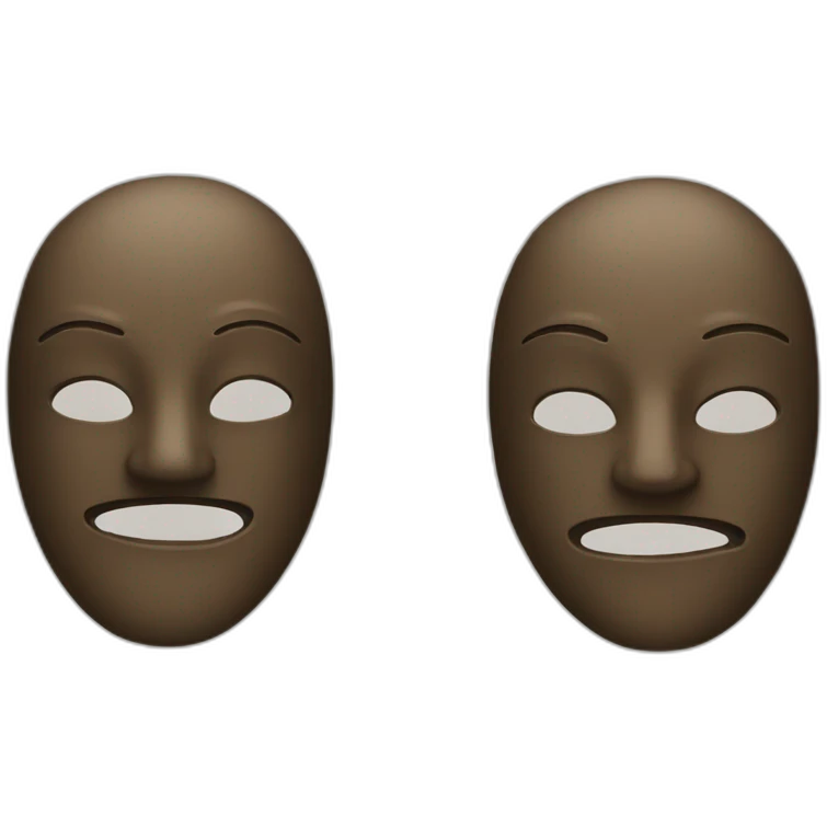 two masks emoji