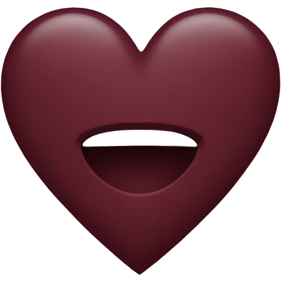 Burgundy heart emoji