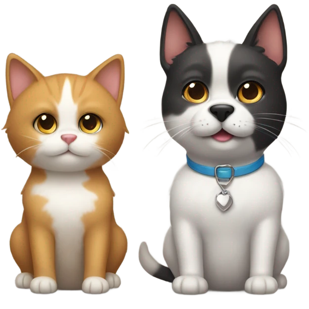 Cat dog emoji