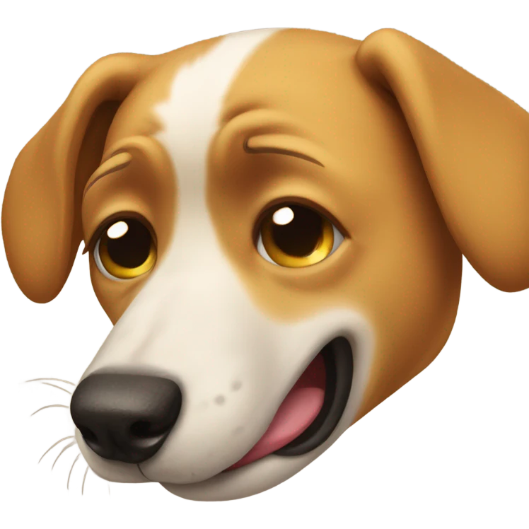 Dog crying  emoji