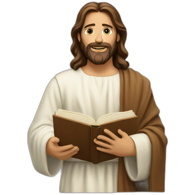 jesus teaching the bible emoji